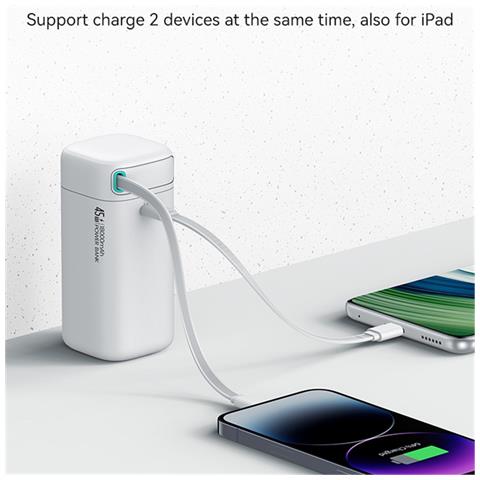 Power Bank - Nero, 18000 mAh, 45W - Foto 2