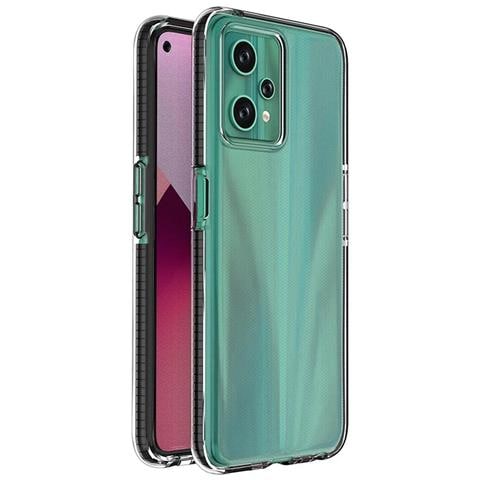 Custodia Spring Per Realme 9 Pro, Cover In Silicone Con Bordo Nero. - Foto 1