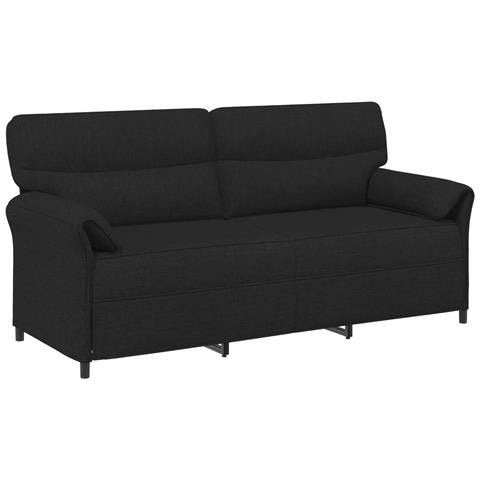 Set di divani 2 pz Nero Tessuto - Foto 2