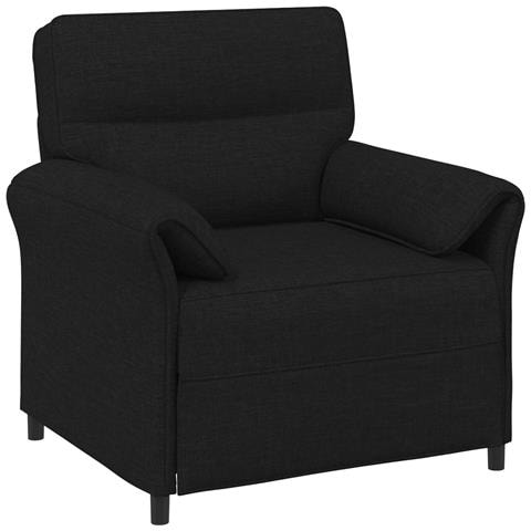Set di divani 2 pz Nero Tessuto - Foto 9