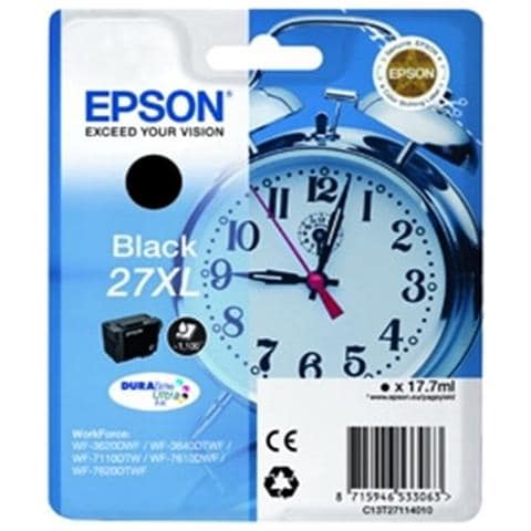 C13T27114012 Cartuccia Ink Originale Nera per WorkForce WF-3620DWF Capacità 1100 Pagine - Foto 1