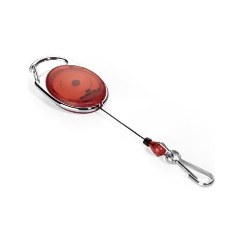 Chiocciola Yo-yo Style Ovale Gancio Filo Retrattile 80cm Moschettone Rosso - Foto 9