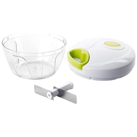 Tritatutto Manuale A Pressione Pedro Chef 2500 Ml - Lama In Acciaio Inox 420J2, Corpo In ABS, Per Verdure E Frutta