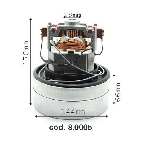Motore Aspirapolvere Aspiraliquidi By-pass 1200w Cod. 8.0005 Compatibile Con Karcher Ipc Soteco Ghibli Wirbel Elsea Lavor Bm2 Portotecnica E Al Maggior Parte Di Marche Di Aspirapolveri Ed Aspiraliquidi. - Foto 3
