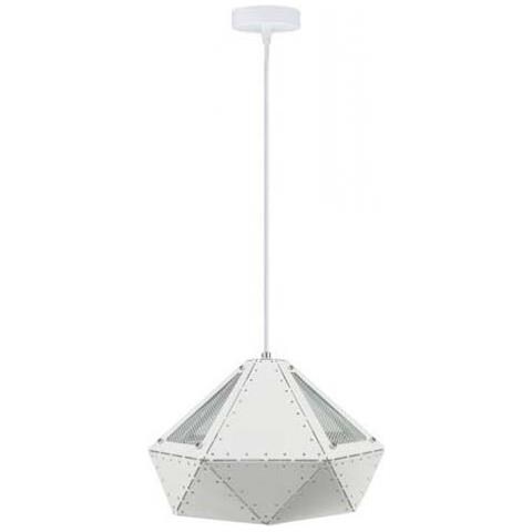 V-tac Vt-7310 Lampadario A Sospensione 1mt E27 In Metallo Forma Prisma Colore Bianco Ip20 - Sku 3948 - Foto 1