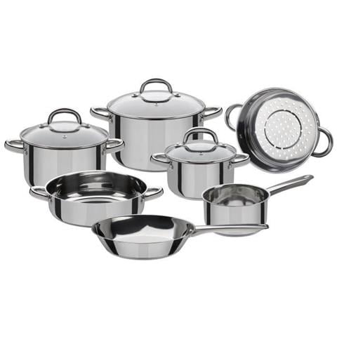 990 097 Montreal - Set Di 10 Pezzi, In Acciaio Inox, Argento, 24 Cm, 10 Unità - Foto 5