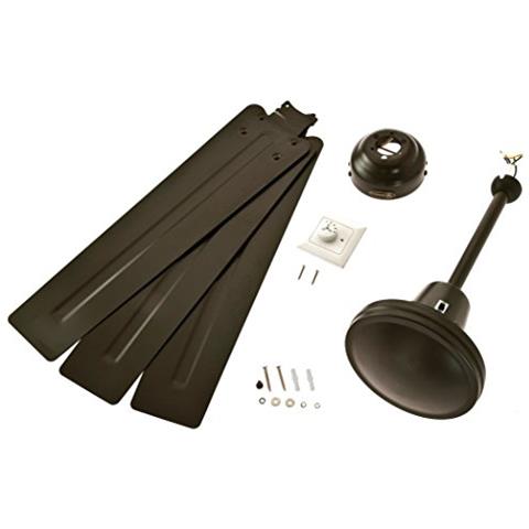 , Ventilatore A Soffitto Industrial, Interruttore A Parete, Ciclo Estate / inverno, Ø 142 Cm 7862340, Metallo - Foto 2