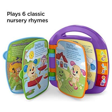Fisher-price M064826 Ridere E Imparare Story Rhymes Elettronico Educativo Del Bambino Giocattolo Libro Del Bambino Con Le Parole Adatto A 6 Mesi Pi In Colori Assortiti - Foto 4
