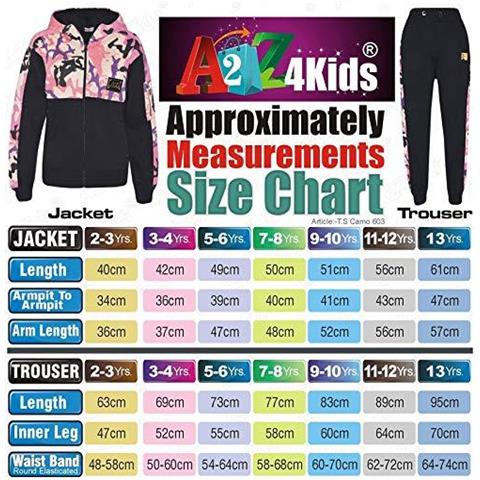 Ragazze Dei Ragazzi Della Tuta A2z Badge Camouflage Maglia Con Cappuccio Botom - T. s Camo 603 Baby Pink 2-3 - Foto 4