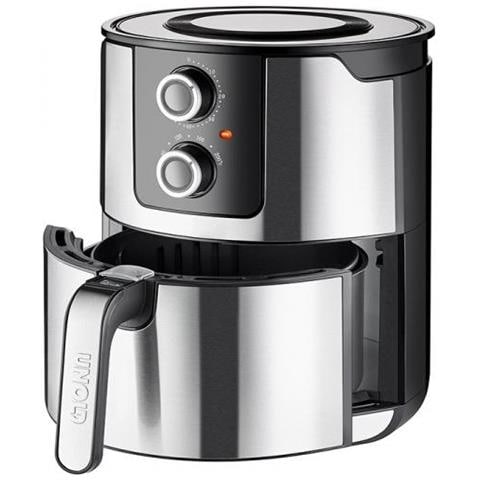 58655 Friggitrice Doppia 5 L 1,4 W Friggitrice Ad Aria Calda Nero, Acciaio Inossidabile - Foto 3