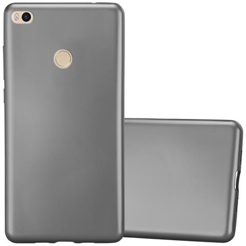 Custodia Compatibile Con Xiaomi Mi Max 2 In Grigio Metallico - Coperchio Protettivo In Silicone Tpu Flessibile - Foto 1