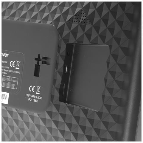 PFF-1063BLACK cornice per foto digitali Nero 25,6 cm (10.1") Touch screen Wi-Fi - Foto 3
