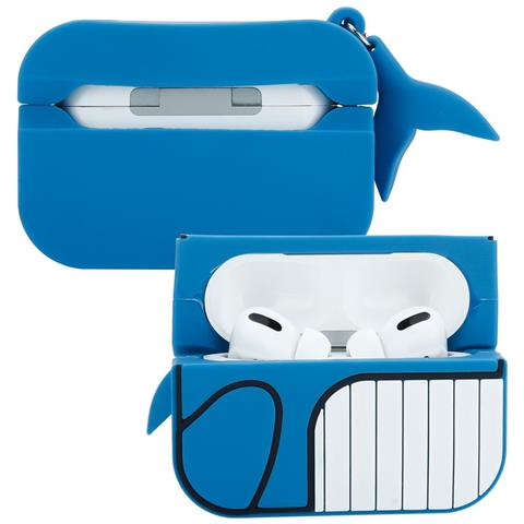 Custodia Compatibile Con Apple Airpod Pro 2 - Design Blue Whale - Custodia Protettiva Per Cuffie In Silicone Indossabile 3d Case Portachiavi - Foto 2