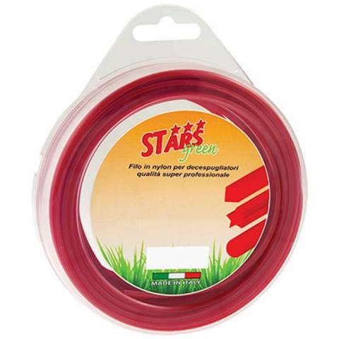 Filo X Decespugliatore Tondo Corallo Stars Mm 2,4 Mt 15 X 4 Pz - Foto 1