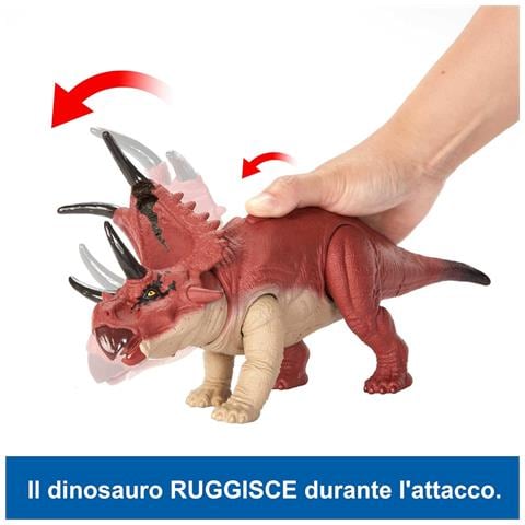 Dinosauro Diabloceratops Con Effetti Sonori, Rosso - Foto 10