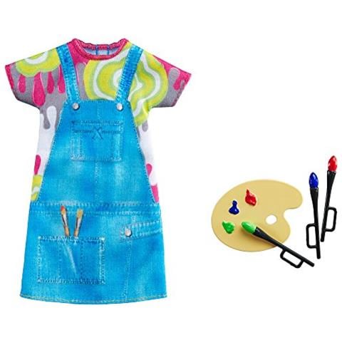 Barbie Fashions - Dipinge Il Vestito Della Bambola Barbie Della Bella Artista Con Tavolozza Di Colori E Pennelli - Foto 1