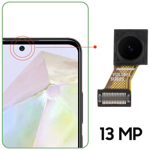 Fotocamera Frontale Originale A35 5g Sensore Selfie 13mp, Nero - Foto 4