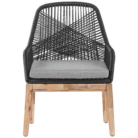 Set Di 2 Sedie Da Giardino Nero Olbia - Foto 2