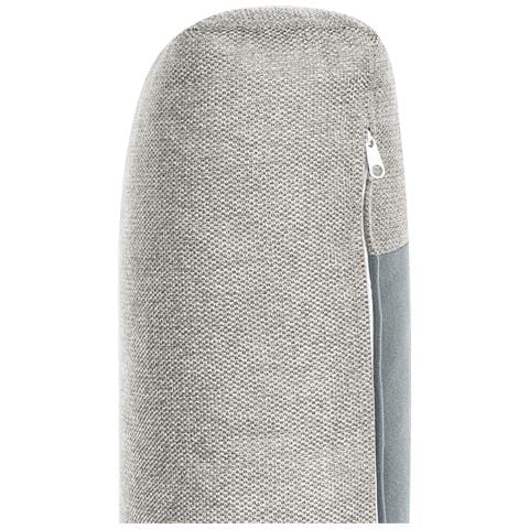 Set Di 2 Poltrone Tessuto Grigio Chiaro Alla - Foto 2