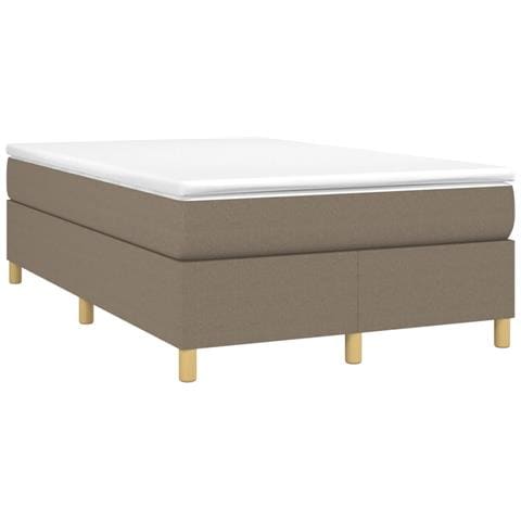Giroletto a Molle con Materasso Tortora 120x190 cm in Tessuto - Foto 1