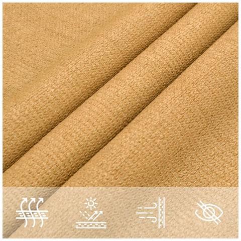 Vela Parasole 160 G /m Rettangolare Sabbia 2x5 M In Hdpe - Foto 2