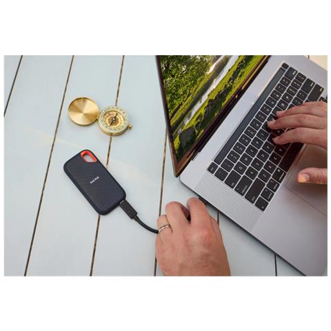 SSD Extreme Portatile 1TB Interfaccia 1 x USB 3.2 Colore Grigio /Arancione - Foto 4