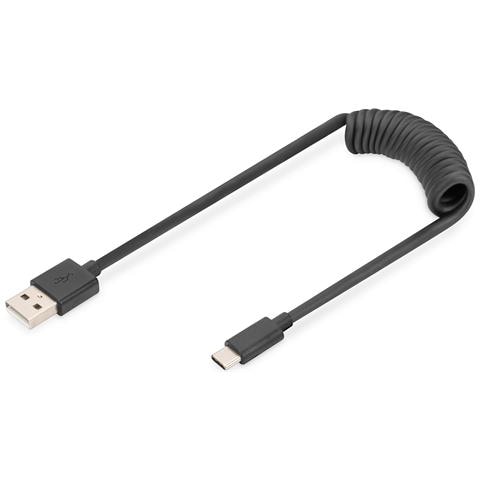 Cavo a spirale USB 2.0 - da USB - A a USB - C - Foto 1