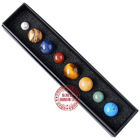 Set Di Sfere Di Cristallo Del Sistema Solare - Otto Pianeti In Un'elegante Confezione Regalo - Foto 3