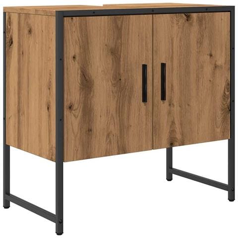 Mobile Lavabo Bagno Rovere Artigianale Legno Multistrato - Foto 2
