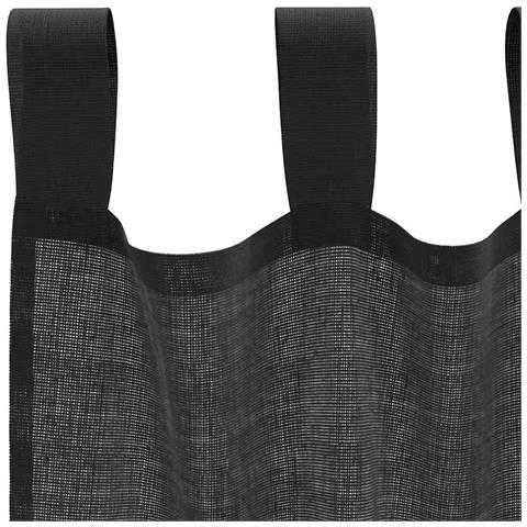 Tende In Voile Con Linguetta 2 Pz Nero - Foto 2