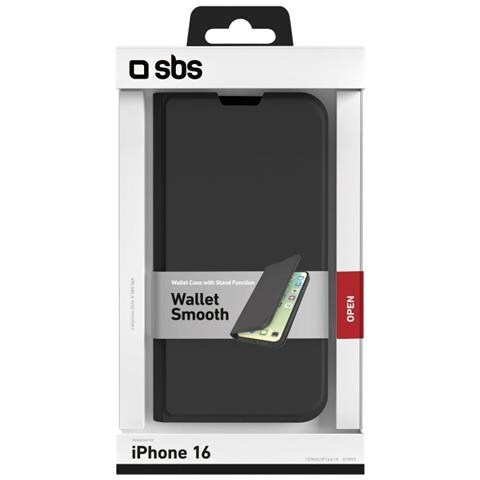 TEWALIP1661K custodia per cellulare 15,5 cm (6.1") Custodia a borsellino Nero - Foto 2