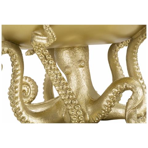 Vassoio Polipo 2 - Oro - Poliresina - 30x30x18 Cm - Foto 2