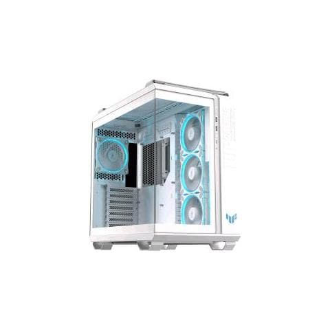 Tuf Gaming Gt502 Horizon Tg Argb White Chassis A Doppia Camera Con Design Panoramico E Pannello In Vetro, 4 Ventole Argb Preinstallate, Porta Usb-c Ad Alta Velocita' Bianco - Foto 1
