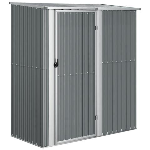 Lusso Casadino -  Capanno Per Biciclette Grigio 180,5x97x209,5 Cm Acciaio Zincato - Foto 1