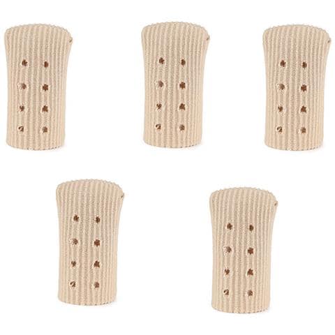 Set 5 Pezzi Copri Calli In Fibra Con Fori 2,0x4,5cm, Compatibile Con Protezione Morbida In Nylon Sebs Per Dita Dei Piedi Model 5 - Foto 1