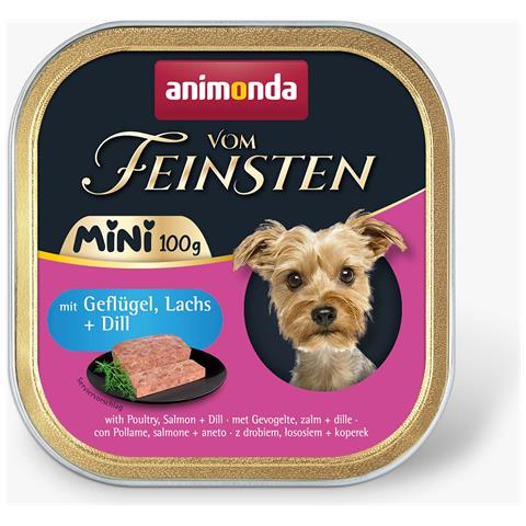 animonda Vom Feinsten 4017721823586, Adulto, Tutte le razze, Aneto, Trinciapollo, Salmone, 100 g, Senza zucchero, Non contiene soia - Foto 1