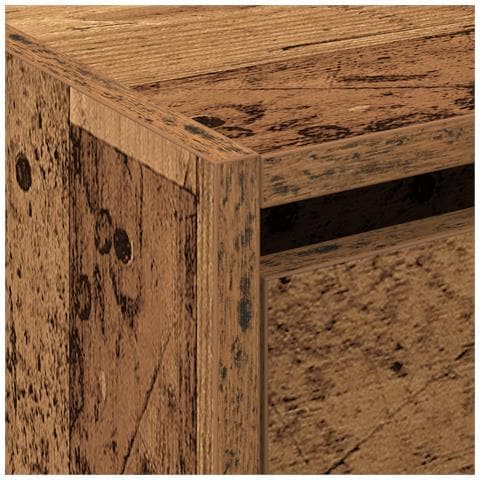 Armadio per scarpe in legno vecchio 80x21x125,5 cm in legno ingegnerizzato - Foto 9