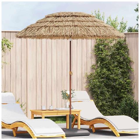 Ombrellone da Spiaggia Marrone Ø 160 x 196 cm Acciaio - Foto 2