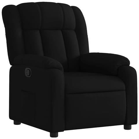 Poltrona reclinabile in tessuto nero - Foto 1