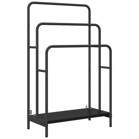 Appendiabiti Rovere nero 60 x 30 x 100.5 cm Legno multistrato - Foto 1