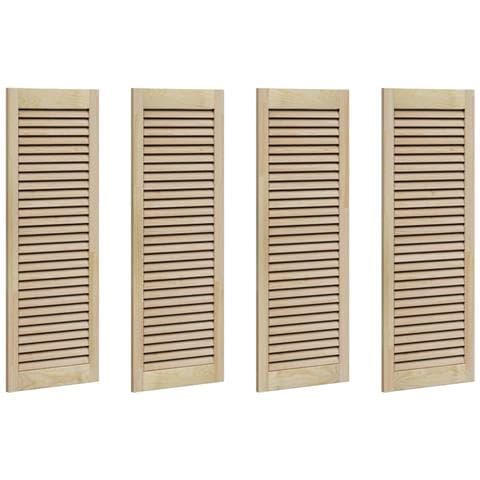 Porta per Armadio 4 pcs Naturale 140.5 x 2.1 x 49.5 cm - Foto 1