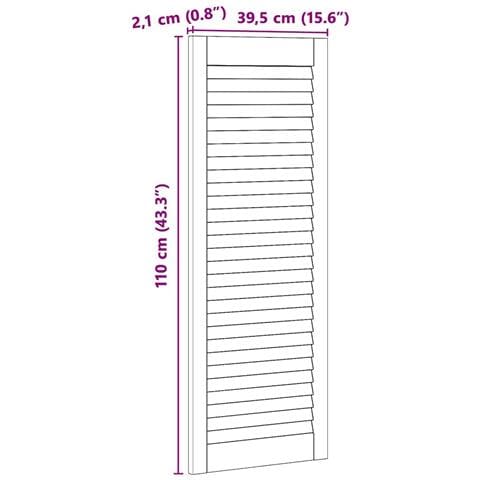 Porta per Armadio 4 pcs Naturale 140.5 x 2.1 x 49.5 cm - Foto 9