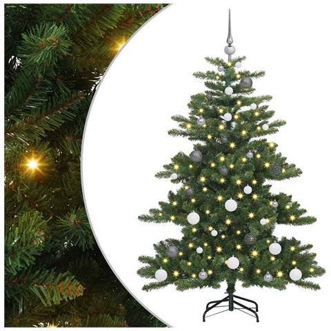 Albero di Natale Artificiale con Rami Pieghevoli Verde 150 cm - Foto 1
