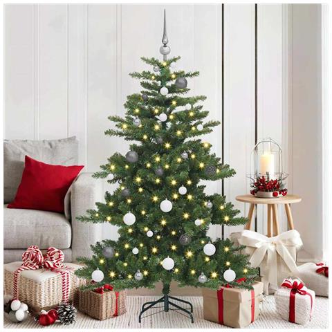 Albero di Natale Artificiale con Rami Pieghevoli Verde 150 cm - Foto 2