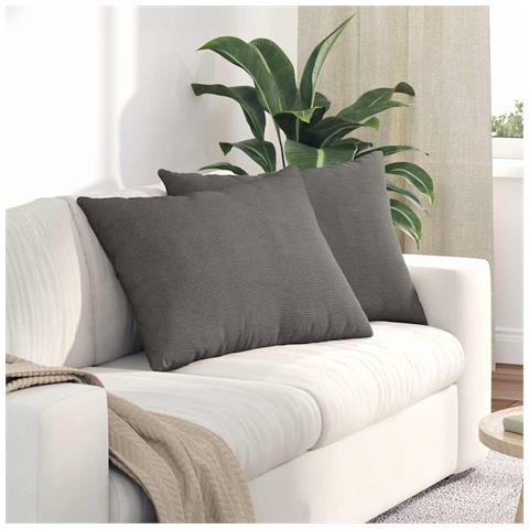 Cuscini da Divano 2 pcs Grigio chiaro 70 x 50 cm - Foto 2