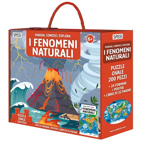 Matteo Gaule - I fenomeni naturali. Viaggia, conosci, esplora. Ediz. a colori. Con 24 formine. Con puzzle ovale. Con Poster - Foto 1