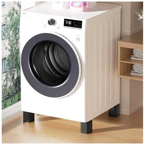 Rialzi Per Mobili Quadrati Neri - Aumento Di Altezza Di 10cm (2 Strati) - Confezione Da 4 [80x80x100mm] - Foto 2