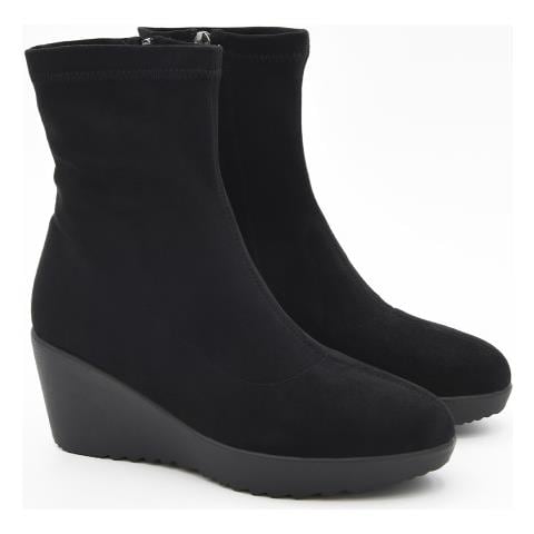 Stivaletto Con Zeppa Purapier Bro3 Nero Nero Materiale Sintetico - Foto 1