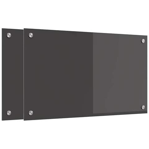 Rivestimento da Cucina 2 pcs Grigio scuro 70 x 40 cm - Foto 1