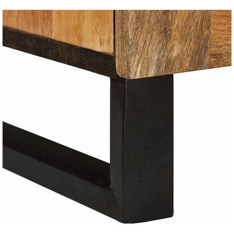 Mobile TV Marrone 105 x 33 x 46 cm Legno di mango massello - Foto 9
